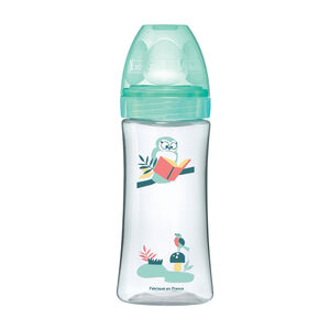Biberon anti-colique 330ml Initiation+ débit 3 +6mois - Vert Valentin 