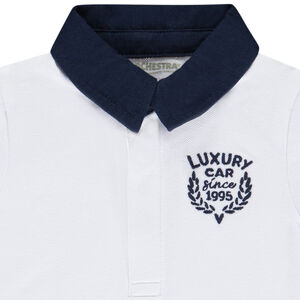 Polo manches courtes à blason brodé pour bébé garçon 