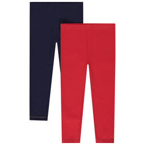 Lot de 2 caleçons longs unis pour bébé fille 