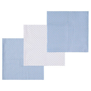 Set de 3 langes en tétra motif pois all-over 