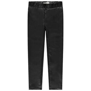 Legging en simili cuir uni 