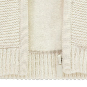 Gilet tricot à capuche ludique ourson pour bébé 