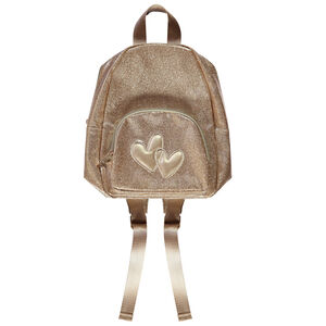 Sac à doré pailleté patchs cœurs fille 