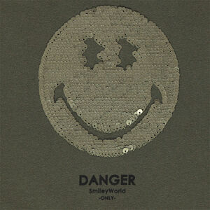 Tee-shirt manches longues en jersey lourd et Smiley en sequins magiques 