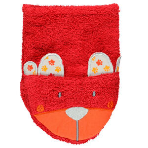 Gant de toilette forme marionnette tête d'animal  