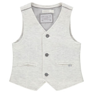 Gilet serveur de cérémonie en jersey avec doublure rayée 