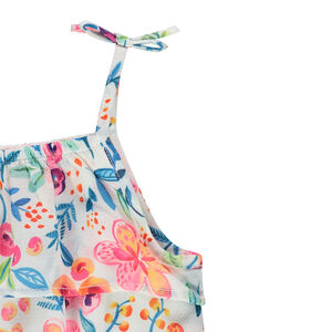 Robe volantée avec imprimé fleuri 