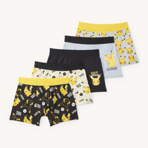 Lot de 5 boxers garçon Pikachu 