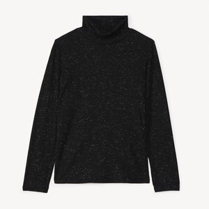 Sous-pull étincelant à col chemisée fille 