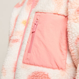 Veste en sherpa moutonnée fantaisie arty fille 