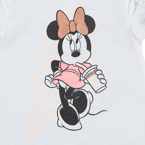 Tee-shirt en coton organique print Minnie Disney 