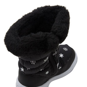 Après-ski imprimés étoiles avec col en fausse fourrure du 28 au 35 