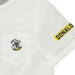 Chemise manches courtes Disney avec broderies Donald 