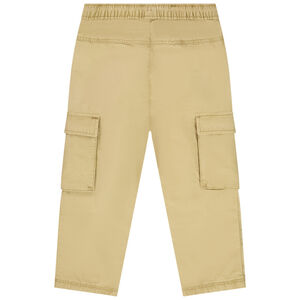 Pantalon cargo en toile unie pour bébé garçon 