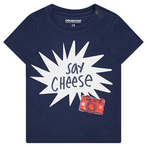 Tee-shirt en coton organique avec print fantaisie 