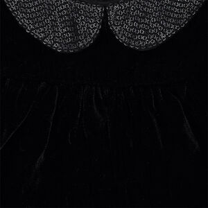 Robe manches courtes avec col Claudine iridescent  