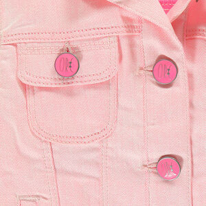 Veste sans manches en twill coloris fluo 