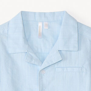 Chemise manches courtes en toile texturée pour bébé garçon 