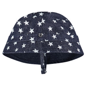 Bob en denim avec étoiles all-over 