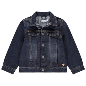 Veste en jean effet used à poches 