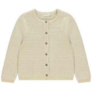 Gilet en tricot texturé scintillant fille 