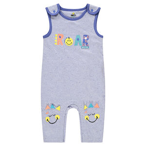 Combinaison rayée all-over avec prints Smiley  