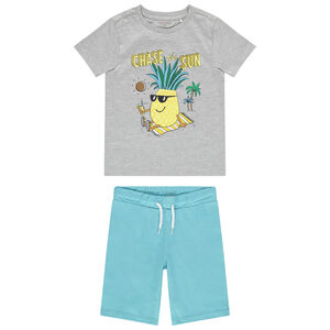 Pyjama court en jersey print ananas  
