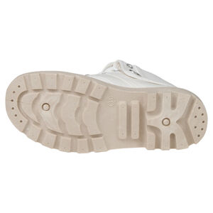 Baskets montantes en toile et revers au col 