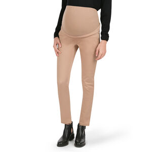 Pantalon de grossesse 7/8ème en twill avec zips 