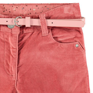 Pantalon en velours à ceinture amovible 