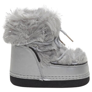 Après-ski irisés avec fausse fourrure mélangée de fils argentés du 24 au 27 