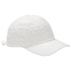 Casquette en broderie anglaise avec nœud pour bébé fille 