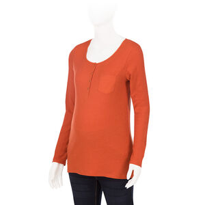 Tee-shirt manches longues de grossesse côtelé 