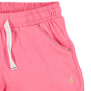 Short en jersey avec flamant rose printé 