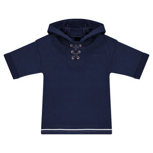 Junior - Sweat en molleton à capuche avec lacets fantaisie 