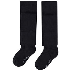 Lot de 2 collants épais unis 