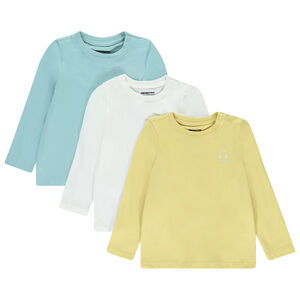 Lot de 3 t-shirts manches longues print casque pour bébé garçon 