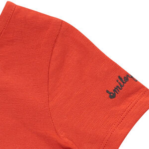 Combinaison courte effet 2 en 1 avec print Smiley 