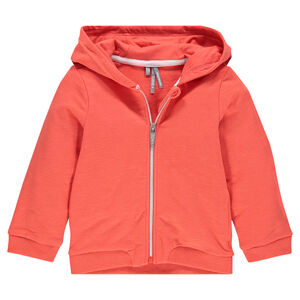 Gilet zippé à capuche en molleton 