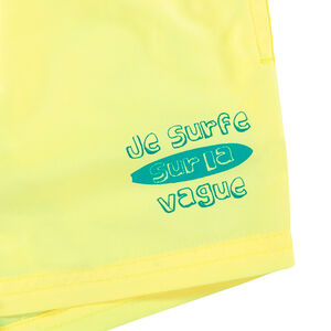 Short de bain en microfibre avec print fantaisie 