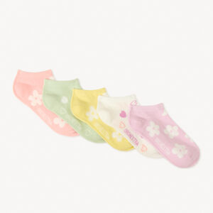 Lot de 5 paires de chaussettes courtes fantaisie fille 
