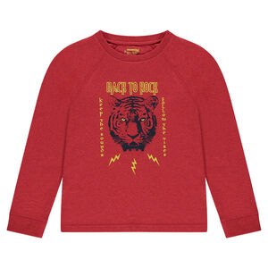 Junior - Tee-shirt manches longues en jersey print tigre 