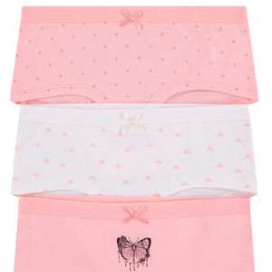 Junior - Lot de 3 shorties en coton assortis 