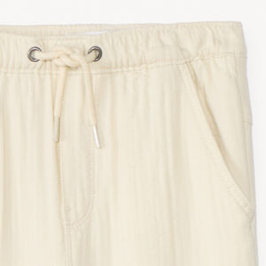 Pantalon uni en toile pour bébé garçon 