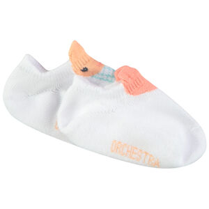 Lot de 2 paires de chaussettes courtes cœur/glace pour bébé fille 