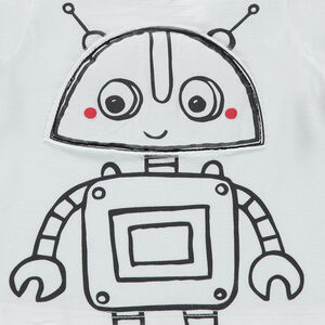 Ensemble tee-shirt manches courtes print robot et pantalon en molleton 