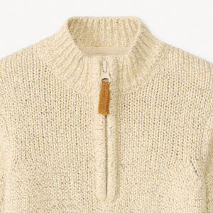 Pull camionneur en tricot effet neps pour bébé garçon 
