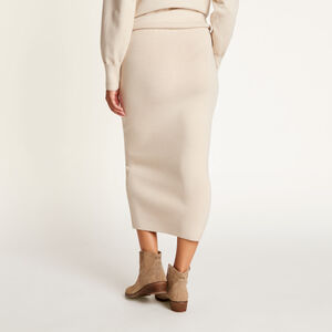 Jupe longue de grossesse en tricot 