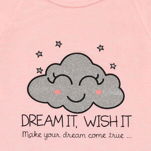 Junior - Pyjama en jersey avec nuage pailleté printé 