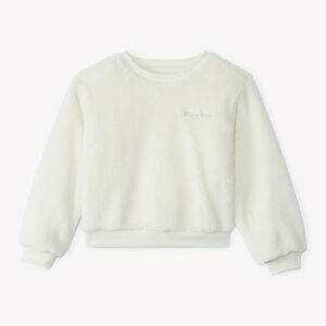 Sweat oversize en sherpa effet fourrure fille 
